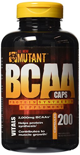 UPC 811662020240, Mutant BCAA 200 - Protein Synthesis Supplement – Helps Muscle Growth With Protein Synthesis – Total BCAA Formula – 100% Free Form BCAAs In Ultra-Fast Absorption Capsule – 200 Count