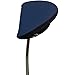 Stealth Club Covers 12060 Putter Oversize Mallet 2-Ball Golf Club Head Cover, Navy Solid/Trim of Black