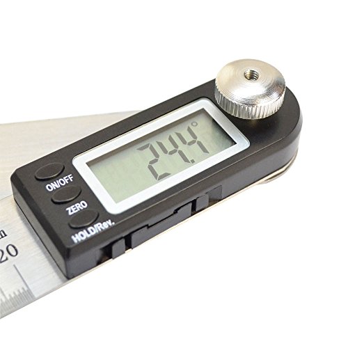 DBM IMPORTS 11" Precision Measuring Digital Protractor Goniometer Electronic Angle Finder Miter Gauge Ruler - Thumbnail 4