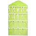Wall Hanging Storage Bag,IEason 16Pockets Clear Hanging Bag Socks Bra Underwear Rack Hanger Storage Organizer (Green)