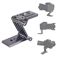 seelive Tilt Head Z Mount Bracket Aluminum Alloy Folding Camera Bracket Quick Release Plate Mounting Z Flex Tilt Tripod Head for Monopod Slider Rail Cage Rig Stabilizer parsimonious