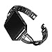 Fashion Women Jewelry Crystal Bracelet Band Replacement For Fitbit Blaze (Black)