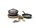 Barebones | Cast Iron Kit - 12 Inch Skillet & Crock Pot with Lid, Trivet, Cleaning Mesh