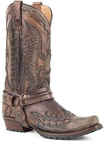 Men’s Stetson Outlaw Eagle Overlay Boots Handcrafted