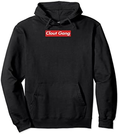 Unisex Clout gang red box: EDM Hip Hop Rappers T-shirt XL: Black