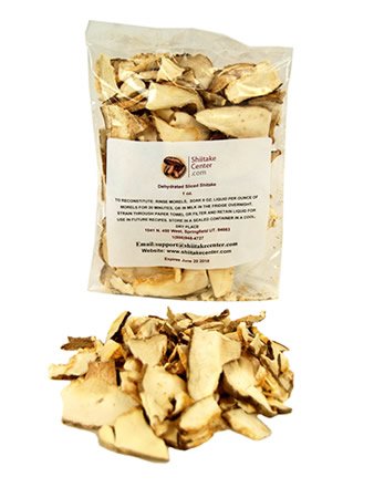 Dried Sliced Shiitake Mushrooms - 1 Oz. Bag - Dehydrated Edible Gourmet Lentinula Edodes Fungi: Shitake