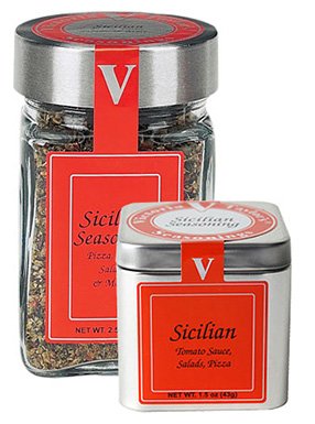 Sicilian Seasoning Blend - 2.5 oz Jar - Victoria Gourmet - Use on pizza, tomato sauce, salads, pasta fagioli - All Natural Ingredients