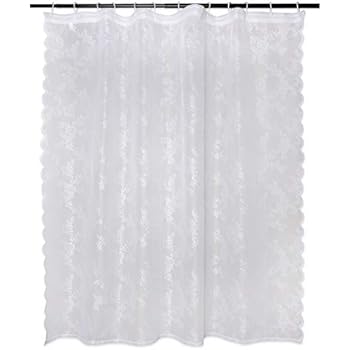 Amazon Com Spring Home Romance Lace Fabric Shower Curtain With An