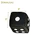 CUSTOM Vagway Fuzzy Dice Car Mirror- Pair of Black Hanging Dice- Plush Stylish Vintage Retro Accessory