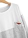 SweatyRocks Women's Color Block Long Sleeve High Low Casual Loose Blouse Shirt Tops White Grey S