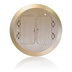 Leviton FBC2F-B Concrete Floor Box Brass Plated