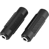 eBoot 2 Pack 3.5mm Stereo Jack to 3.5mm Audio Female/Female Adapter Connectors