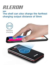 Cargador portátil inalámbrico de 25000 mAh, batería de banco de energía con tres salidas y entradas dobles, gran capacidad, batería de copia de seguridad compatible con smartphones, tabletas y más