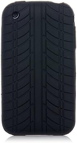 2 X Black Tire Tread Silicone Rubber Skin Case Cover for Apple iPhone 3G S 3Gs