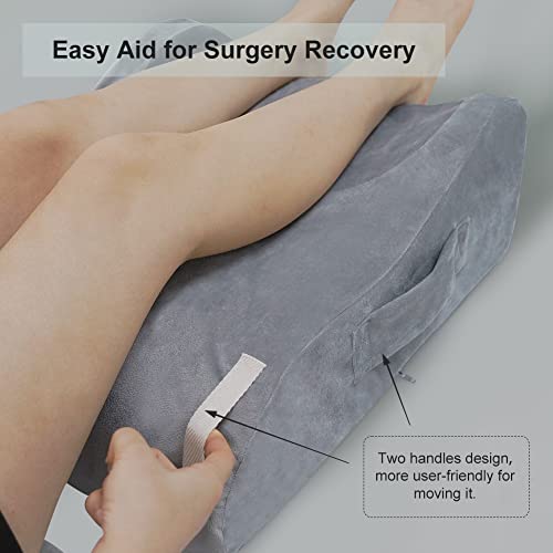 LightEase Leg Elevation Pillow, Memory Foam Leg Elevating Support Wedge