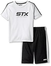 STX Little and Big - Juego de camiseta deportiva y pantalones cortos para niño (2 piezas)
