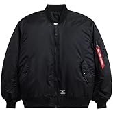 Alpha Industries MA-1 Blood Chit Bomber Flight Jacket - Fighter Pilot Flight Jacket