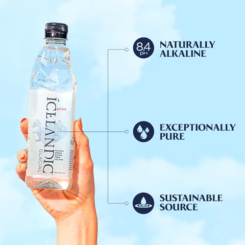 ICELANDIC GLACIAL NATURAL SPRING ALKALINE WATER, 50.7 FL OZ (PACK OF 12)