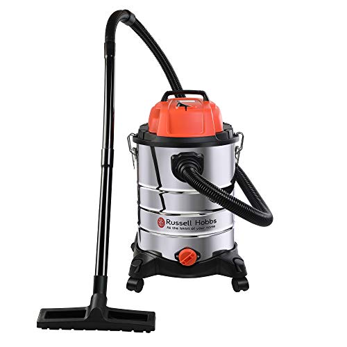Russell Hobbs RVAC1400WD-SS 1400 Watt Stainless Steel Commercial Wet and Dry Vacuum Cleaner with 2 Years Manufacturer Warranty