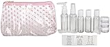 Isaac Mizrahi 10-Piece Travel Bottle Set (Pink Polka Dot)
