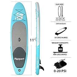 FBSPORT 11'×33"×6" Paddle Boards w/Electric