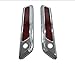 HTTMT SBLK01 Complete One Touch Saddlebag Hardware Kit with Chrome Latch Covers Reflectors Keys Lid Gaskets Compatible with Harley Touring FLT FLH 2014-2016