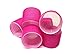 6 Pack Super Jumbo Self Hair Grip Curlers Rollers Pro Salon Hairdressing - Great For Long Hair