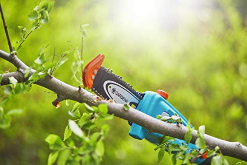 Gardena Teleskop-Hochentaster TCS Li-18/20 Set: Astsäge für bis zu 30 min Arbeitszeit, bis zu 4 m Reichweite, 20 cm… – Bild 3