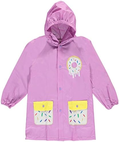 Lilly New York Big Girls' "Sweet Sprinkles" Rain Jacket - purple, 8-10