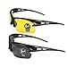 2 Pairs Sunglasses Anti Glare Non-Polarized Stylish Day And Night Vision Glasses best for Men Women Driving Cycling Shooting Hunting Skiing Outdoor Sports Protection