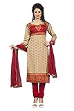 Divyaemporio Women's Cotton Resham Anarkali Dress Material
