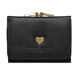 BaoLan Womens Wallet Small Kiss-lock Girl's Trifold Wallets Clutch Card Holder Case Wallets for Women Black