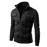 Canserin Hot Sale! Men Jacket, 2017 Fashion Mens Classic Slim Designed Lapel Cardigan Coat Sweatshirt Jacket