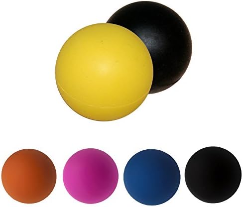 JOYOOO 2PCS Lacrosse Massage Ball Ideal for Myofascial Release, Trigger Point Therapy and Deep Tissue Massage（Random Color）