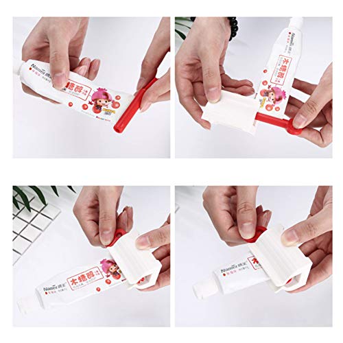 Toothpaste Squeezer - 2Pack Rolling Tube Toothpaste Seat Holder