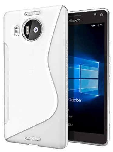 Microsoft Lumia 950 XL Case, Cimo [Wave] Premium Slim TPU Flexible Soft Case for Microsoft Lumia 950 XL - Clear