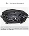 Travel Weekender Bag For Women Men Large, Black Duffle Bag, Overnight Shoulder Bag, NICE COM SUPPLY, Fit 15.10 laptop with Dry Wet Pocket