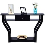 Modern Console Table,Entryway Table Sofa Table,Living Room Table with Drawer and Shelf