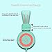 Kids Headphones – noot products K11 Foldable Stereo Tangle-Free 3.5mm Jack Wired Cord On-Ear Headset Children/Teen/Boys/Girls/Smartphones/School/Kindle/Airplane/Plane/Tablet – Mint/Coralthumb 2
