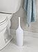 MetroDecor mDesign Plastic Toilet Bowl Brush and Holder for Bathroom Storage - White