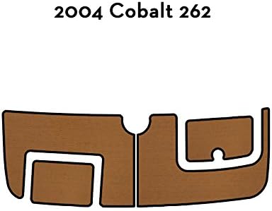 OceanDeck Custom 2004 Cobalt 262 Swim Platform Pad/Boat Floor/Pad/Mat/Carpet (Grey with Black Lines)