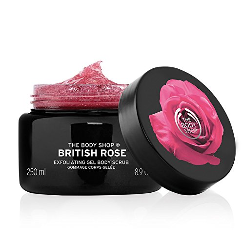 The Body Shop British Rose Exfoliating Gel Body Scrub, 8.9 oz.