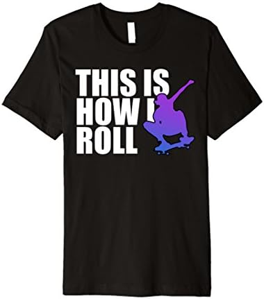 Mens This is How I Roll SkateBoarder T-Shirt Medium Black