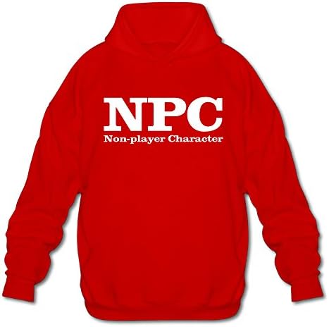 Funny Be An NPC Athletic Men's Dri-Power Pullover Hoodie Cotton Hooded Sweatshirt Sportswear