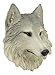 Ebros Grey Wind Direwolf Gray Wolf Mini Wall Decor Timber Wolf Canis Lupus Mini Wall Plaque Bust Sculpture Woodlands Rustic Nature Lovers Decor