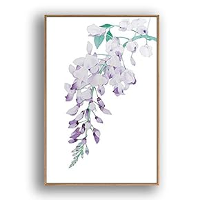 Framed Canvas Wall Art Beautiful Flowers in Grid Giclee Print Gallery Wrap Modern Home Prints Ready to Hang - 16x24 inches