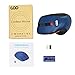 COO Wireless Mouse, LED Slim Dual Mode(Bluetooth 5.1 and 2.4G Wireless) Rechargeable Led Wireless Mouse with 3 Adjustable DPI for iPad OS 13, MacBook, Laptop, Mac OS 10.10 (Blue)
