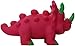 Knight Pet Dinosaur Latex Toy for Dogs, Medium, Red