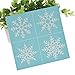 Christmas Theme Self-Adhesive Silk Screen Stencil Printing Mesh Transfers for Wood, Bag/T-Shirts, Paper, and Home Decoration-Snowflake