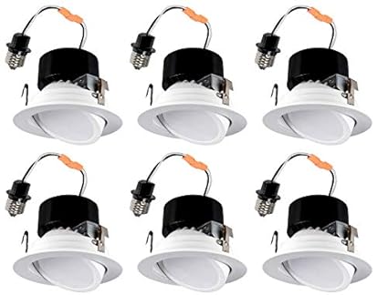 4 Led Retrofit Down Light Recessed Light Trim Adjustable Gimbal